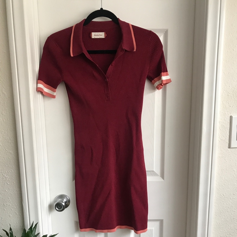 Aritzia Sunday Best Ribbed Dress